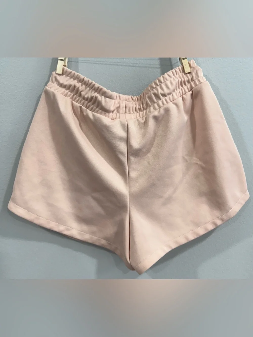 Nike Women's Light Pink Athletic Shorts with Drawstring